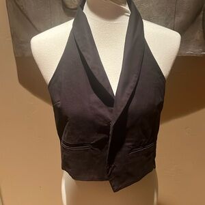 Anthropology, black halter vest